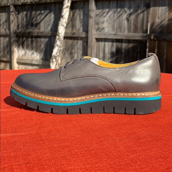 Jafa 397 Graphite Oxfords Flats NWOB Size 38 - Picture 3 of 10